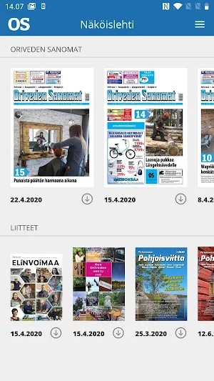 Oriveden Sanomat Screenshot 1