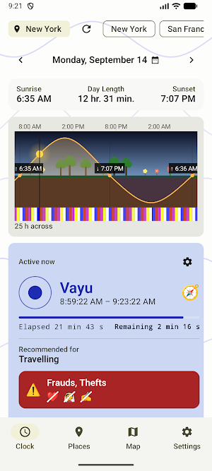 Tattvas – your tattva clock Screenshot 0