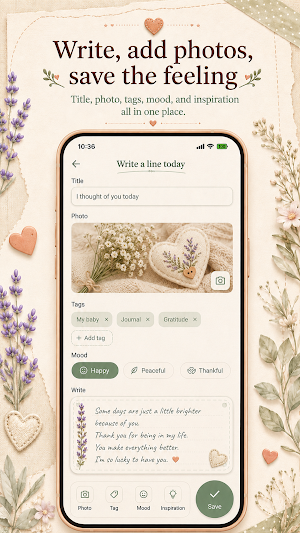 Letters to My Baby: Journal Screenshot 1