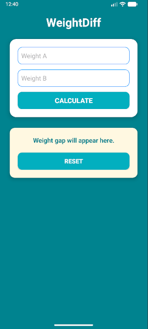 WeightDiff Screenshot 0