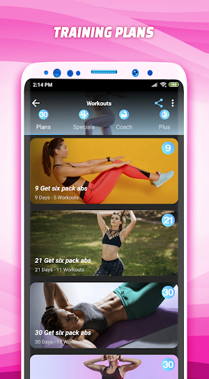 Abdomen Workout Women PRO Screenshot 3