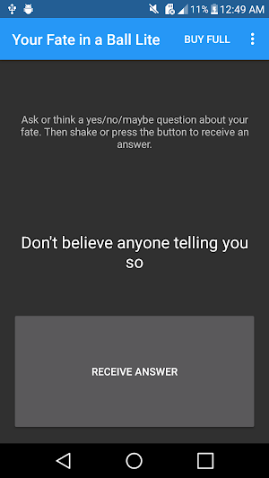 Your Fate in a Ball Lite (Prank App) Screenshot 0