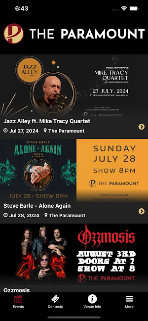 Paramount Arts Center Screenshot 0