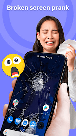 Broken screen prank - fake Screenshot 1