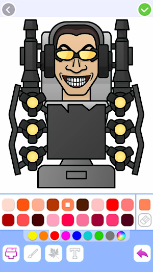 Titan G-man Coloring Game Screenshot 0