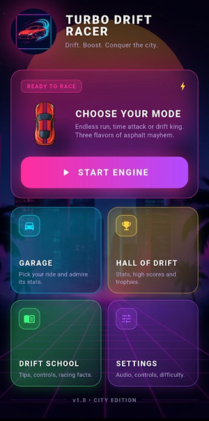 Turbo Drift Racer Screenshot 0