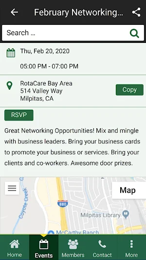 Milpitas Chamber Screenshot 1