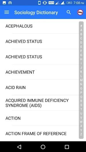 Sociology Dictionary Pro Screenshot 1