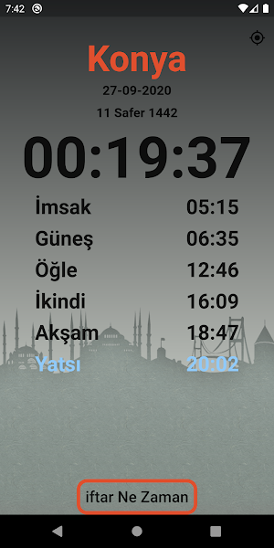 Iftar and Sahur Time Screenshot 1