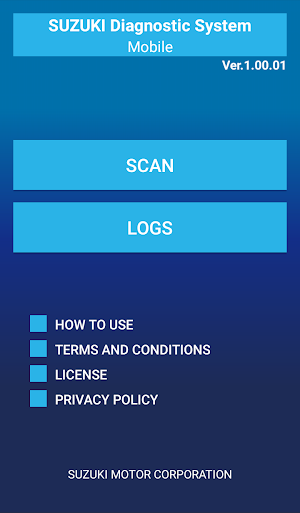 SUZUKI Diagnostic System Mobile Screenshot 0