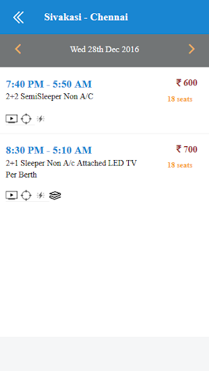 Muthumari Travels - Bus Ticket Screenshot 1