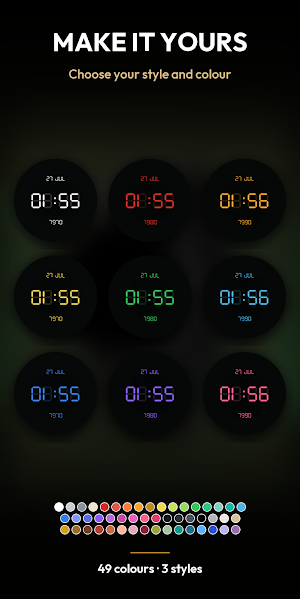 Retro LCD – Digital Watch Face Screenshot 1