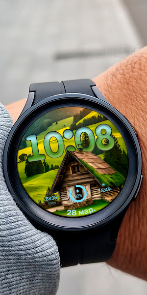 DIGI Hillside Cabin Watch face Screenshot 0