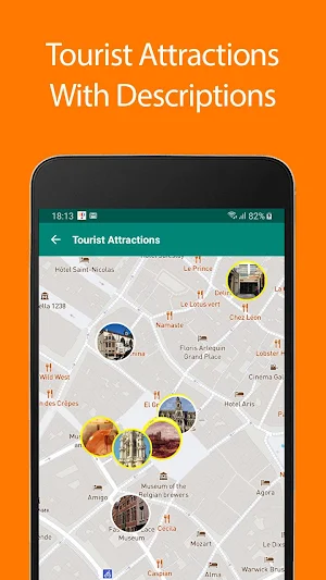 Brussels Offline Map and Travel Guide Screenshot 0