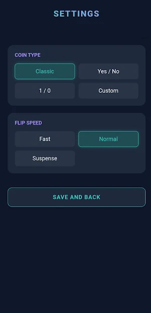 Flip the Coin - Pro Version Screenshot 1