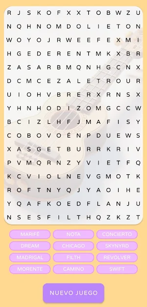 Word Search: Music Screenshot 0
