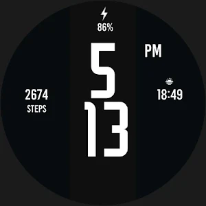 Blue White Blue Watch Face screenshot 5