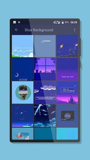 Bluepaper - Blue Background Wa Screenshot 1