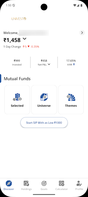 Univesto Wealth Screenshot 0