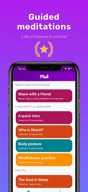 Medi: Calm meditation for all Screenshot 2