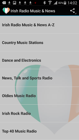 Irish Radio Music & News Screenshot 0