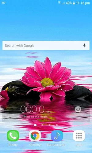 Shiny Pink Flower LWP Screenshot 2