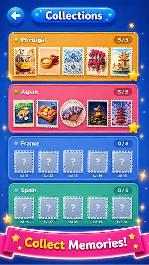 Jigsaw Travel: Cards Match Screenshot 2