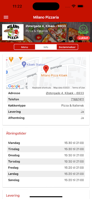 Milano Pizzaria Screenshot 1