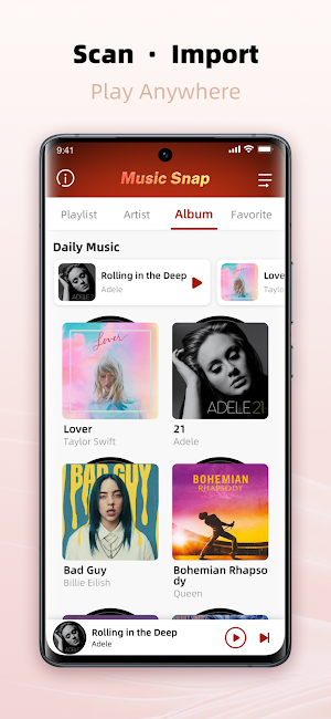 Music Snap:Audio&MP3 Player Screenshot 1