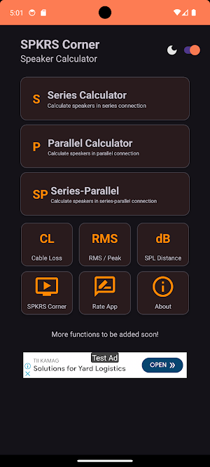 SPKRS - Speaker Calculator Screenshot 0
