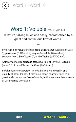 Verbal Advantage - Level 5 Screenshot 1