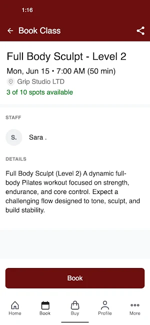 Grip Pilates Screenshot 2
