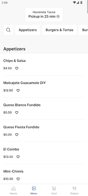 Hacienda Tacos Screenshot 1