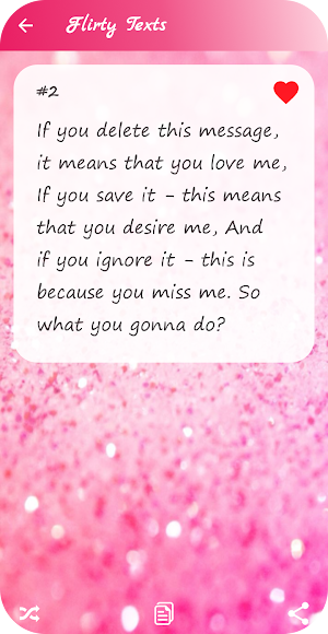 Flirty Texts Screenshot 2