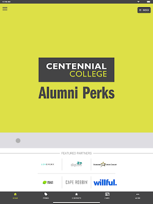 Centennial Alumni Perks Screenshot 2