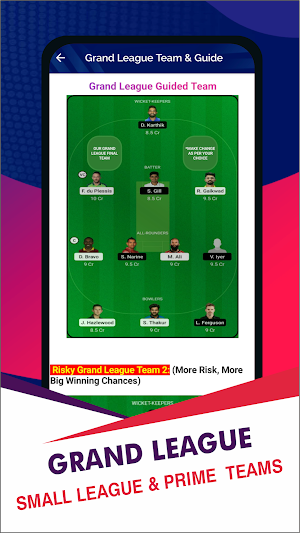 Apps2Win: Fantasy Dream Teams Screenshot 1