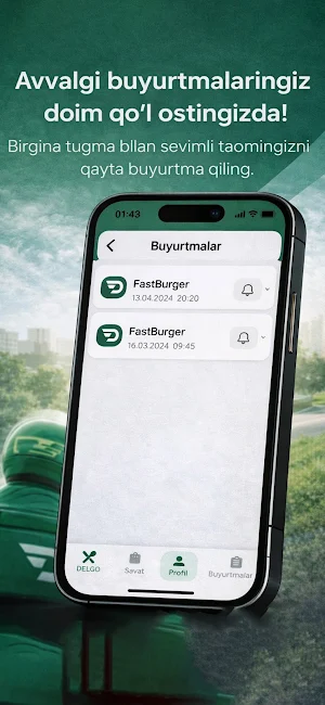 DELGO — Ovqat Buyurtma Screenshot 3