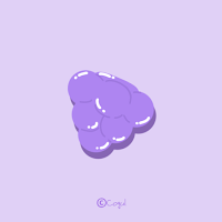 카카오톡 테마 - 구미구미젤리_포도보라 (카톡테마)