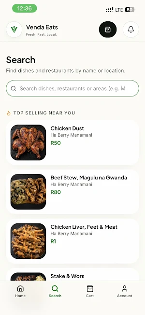 Venda Eats Screenshot 1