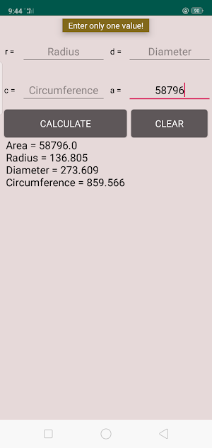 Circle calculator + Arc Calculator - No Ads Screenshot 2