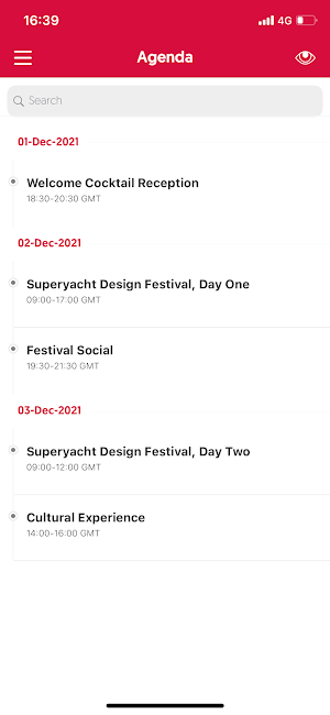 Boat International Events Screenshot 2