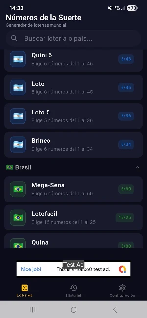 Lucky Numbers Screenshot 0