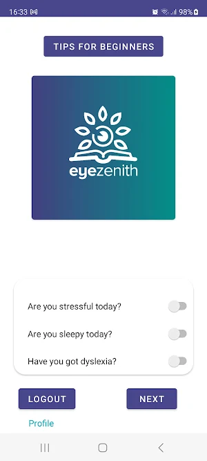 Eye zenith Screenshot 1