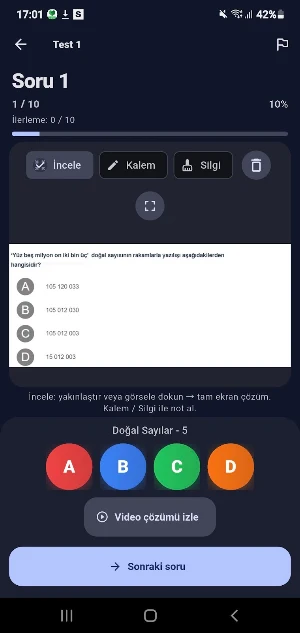 5.Sınıf Matematik Soru Çöz Screenshot 3