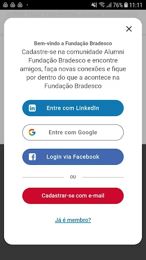 Alumni Fundação Bradesco Screenshot 1