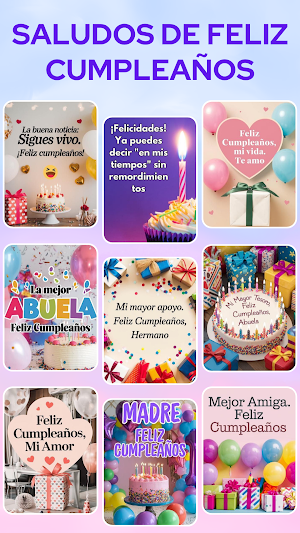 Saludos de cumpleaños Screenshot 0