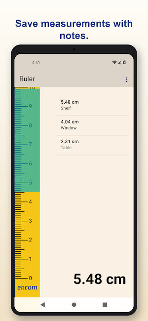 Ruler, measure and save Screenshot 1