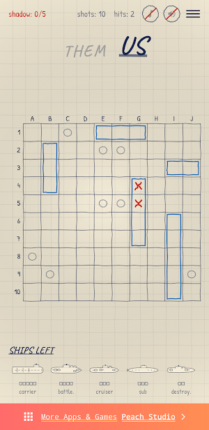 Paper Battleship: Sea Battle Screenshot 2