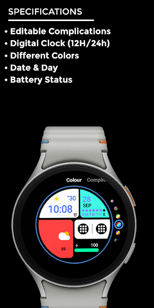 Night ver 32 - watch face Screenshot 3