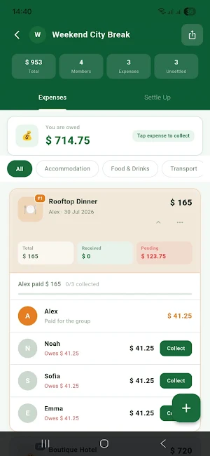 SplitBook - Split Bills Easy Screenshot 3